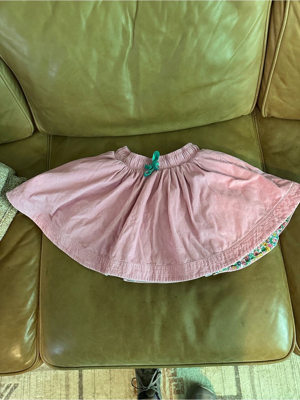 Mini Boden Pink Corduroy Skirt